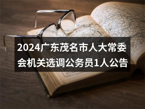 2024广东茂名市人大常委会机关选调公务员1人公告 图片