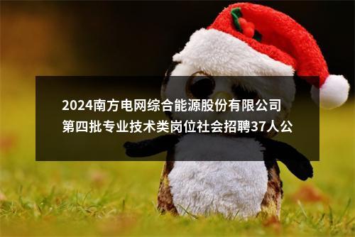 2024南方电网综合能源股份有限公司第四批专业技术类岗位社会招聘37人公告 图片