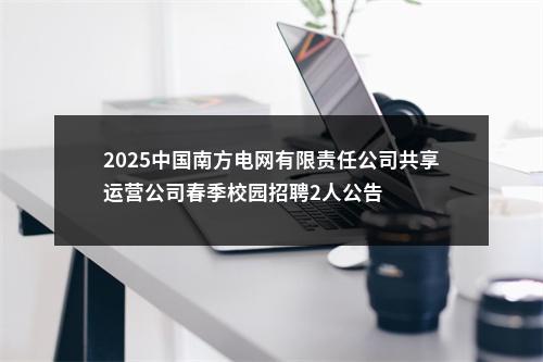 2025中国南方电网有限责任公司共享运营公司春季校园招聘2人公告 图片