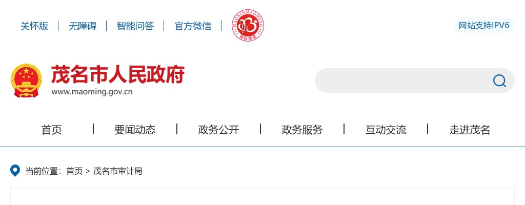 2024广东茂名市审计局选调公务员2人公告 图片